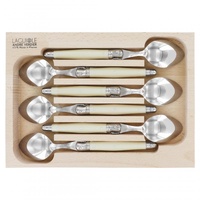 Laguiole by Andre Verdier Debutant Ivory Round Soup Spoon 6 Piece Set