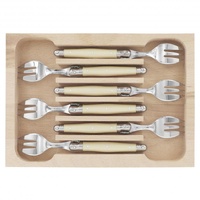 Laguiole by Andre Verdier Debutant Ivory Dessert Knife Set 6 Piece