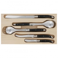 Laguiole by Andre Verdier Debutant Black Host Set 5 Piece