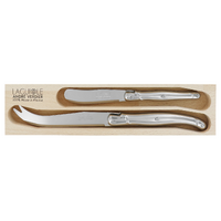 Laguiole BY Andre Verdier Debutant INOX Stainless Cheese Set 2 Piece