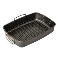 Bakemaster Roaster With Rack 40 x 28 x 7.5cm - Non Stick