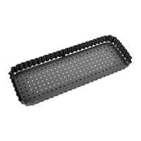 BAKEMASTER Perfect Crust Fluted Non Stick Rec Quiche Pan 36 x 13cm