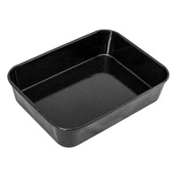 Bakemaster Professional Vitreous Enamel Roasting Pan, 35 x 25 x 6cm