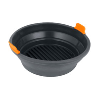 BAKEMASTER Reinforced Silicone Round Air Fryer Basket 21cm
