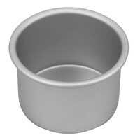 Bakemaster Silver Anodised Round Cake Pan, 10 x 7.5cm