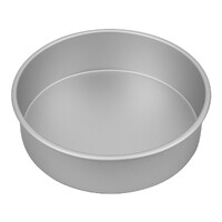 Bakemaster Silver Anodised Round Cake Pan, 25 x 7.5cm