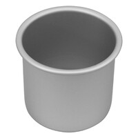 Bakemaster Silver Anodised Round Deep Cake Pan, 10 x 10cm