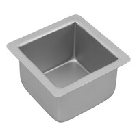 Bakemaster Silver Anodised Square Cake Pan, 10 x 7.5cm