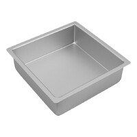 Bakemaster Silver Anodised Square Cake Pan, 22.5 x 7.5cm