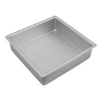 Bakemaster Silver Anodised Square Cake Pan, 25 x 7.5cm