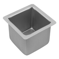 Bakemaster Silver Anodised Square Deep Cake Pan, 10 x 10cm