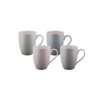 Bundanoon Coupe Mug 355ml - Geo Diamonds Set of 4