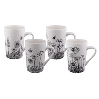 Bundanoon Tube Mug 350ml - Buzzing Garden Set of 4