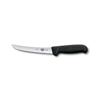 Victorinox Boning Knife Curved Wide Blade Non-Slip Black Handle 15cm