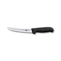 Victorinox Boning Knife Wide Curved Blade Fluted Edge Fibrox Handle 15cm