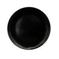 Serroni Melamine Plate 20cm - Black - Set of 6