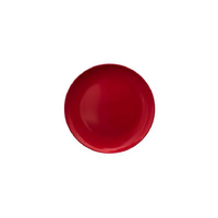 Serroni Melamine Plate 25cm - Red - Set of 6