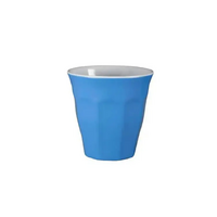 Serroni Two Tone Melamine Café Cup Cornflower Blue 260ml Set of 6