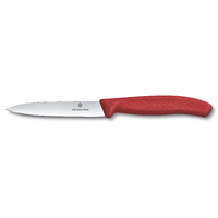 Victorinox Swiss Classic Red Paring Straight Blade Knife 10cm New 