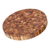 Teakhaus Butcher Block Round Carving and Cutting Board 56 x 5 cm