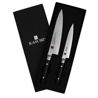 KASUMI Damascus Chef/Utility Knife 2 Pc Set
