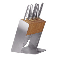GLOBAL Classic Katana 6 Piece Knife Block Set - Bamboo