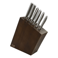 GLOBAL Kyoto 7 Piece Knife Block Set - Stained Ash