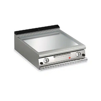 Baron Queen7 2 Burner Gas Fry Top, Smooth Chrome Plate Q70FTT/G805