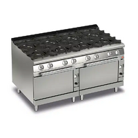 Baron Queen7 8 Burner Gas Cook Top With 2 Gas Ovens Q70PCF/G1605
