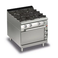 Baron Queen7 4 Burner Gas Cook Top With Gas Oven Q70PCF/G8005