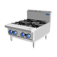Cookrite Cooktop, 4 Burner Hob w Flame Failure
