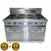 CookRite 8 Burners With Twin Static Ovens