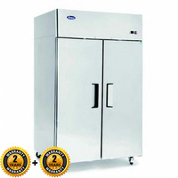 Atosa Stainless Steel Double Door Freezer 1300L, MBF8002