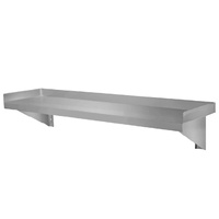Mixrite Solid Stainless Wall Shelf 600x300x255mm