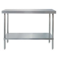 Prep Bench with Undershelf, Stainless Steel, 600x600mm