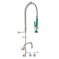 3monkeez Wall Stops And Elbow Pre Rinse Unit With Pot Filler Complete Green