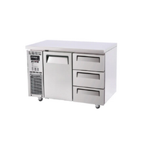 K-Series Under Counter Fridge Stainless 1 door / 3 Drawers 311L