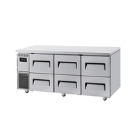 K-Series Under Counter Fridge Stainless 6 Drawers 538L