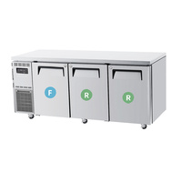 K-Series Under Counter Dual Temperature 3 Door Fridge & Freezer 151/314L