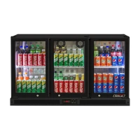Turbo Air Back Bar 3 Glass Door Fridge 246L