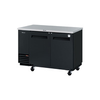 Black Back Bar Fridge 2 Door 538L