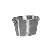 MODA Oval Stainless Steel Beverage Tub Satin Finish 360 x 270mm