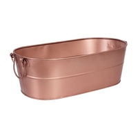 MODA Oval Satin Copper Finish Beverage Tub Plain 530 x 290mm
