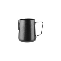 Milk Frothing Jug Black Stainless Steel 400mL