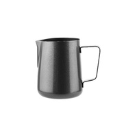 Milk Frothing Jug Black Stainless Steel 1 Litre