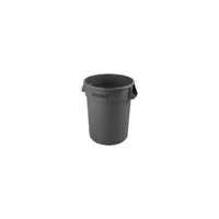 Jiwins Round Recycling Bin Grey with Lid 38Lt