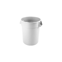 Jiwins Round Recycling Bin White with Lid 75.7Lt
