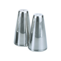 Salt & Pepper Shakers Stainless Steel Tapered 80mm