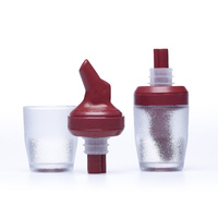 Tru-Pour 30mL Combo Spirit Measure Burgundy