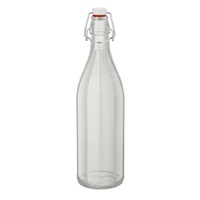 Bormioli Rocco Oxford Clear Glass Bottle 1L Set of 6